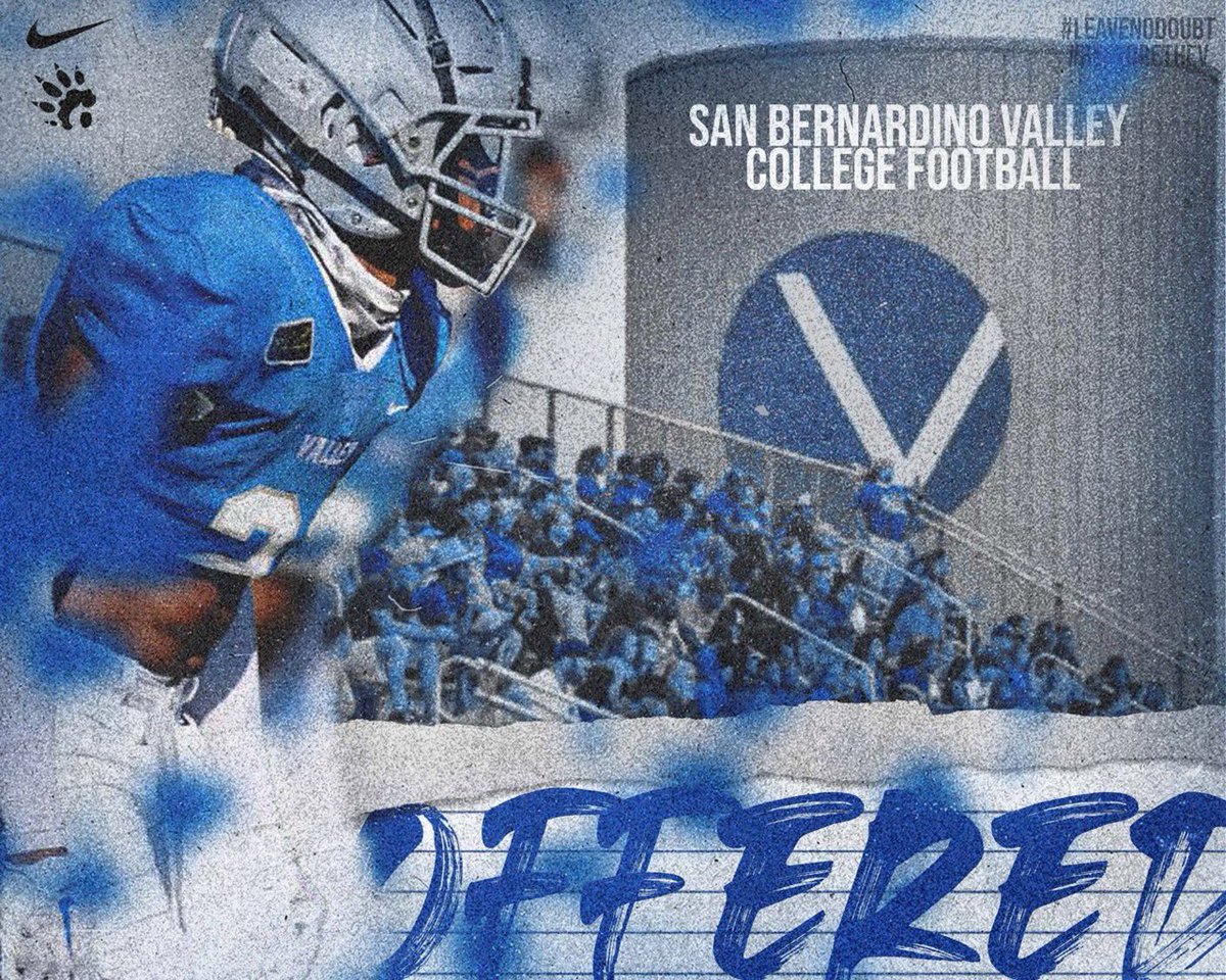 Blessed to receive an offer from <a href="/SBVCFB/">San Bernardino Valley College Football</a> Much thanks to <a href="/MrGriffin22/">Coach Griff</a> <a href="/CoachGibby25/">Coach Gibby</a> <a href="/Coach_ZNeveleff/">Zachary Neveleff</a> <a href="/_TucsonHigh/">Tucson High Football</a> <a href="/SOAZFootball/">Southern Arizona Football</a> <a href="/AllSportsTucson/">AllSportsTucson.com</a>