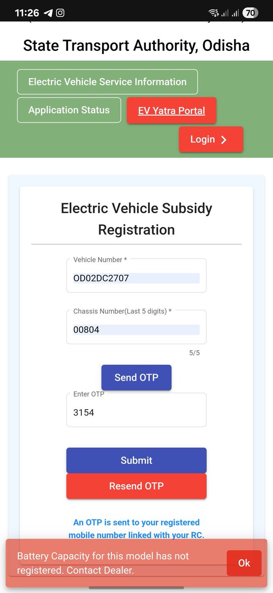 LappuM's tweet photo. I bought an Ola Scooter Gen 3 on March 26, 2025, with a scheduled delivery of April 9, 2025.  Your representative informed me that I could apply for my state government subsidy within 15 days, but it has been over a month, and I have yet to be able to do so.@OlaElectric @bhash https://t.co/xdPyVF0vqu