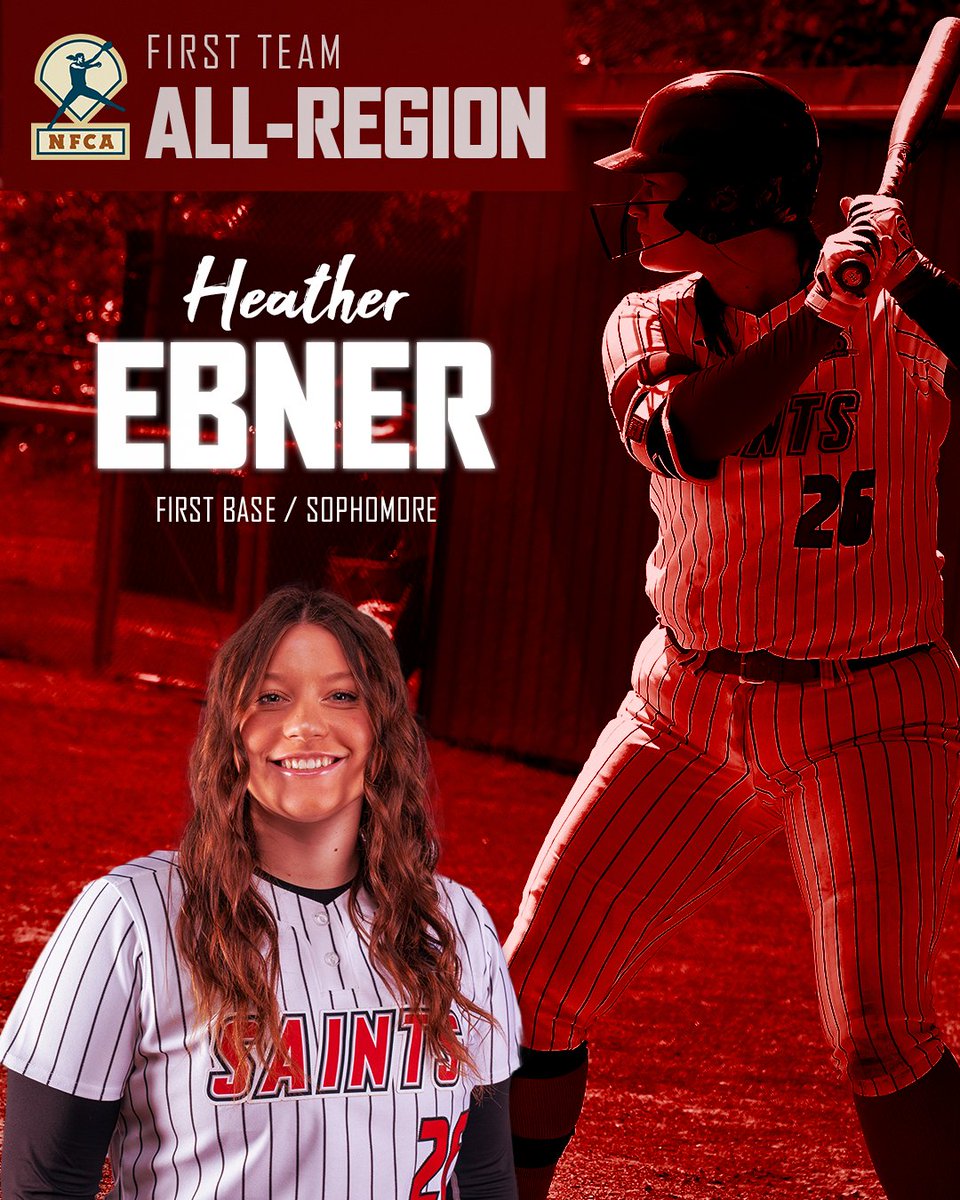 Saint Martin's Saints (@smusaints) on Twitter photo Congratulations to Heather Ebner on being named to the <a href="/NFCAorg/">National Fastpitch Coaches Association</a> 2025 All-Region First Team ahead of the regional tournament!
READ: nfca.org/divnews/ncaa2/…
#SaintsStrong 🗡️ / 🥎 Congratulations to Heather Ebner on being named to the <a href="/NFCAorg/">National Fastpitch Coaches Association</a> 2025 All-Region First Team ahead of the regional tournament!
READ: nfca.org/divnews/ncaa2/…
#SaintsStrong 🗡️ / 🥎
