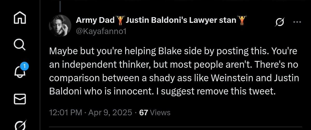 Kayafanno1's tweet photo. I doubt his PR team is starting something new, those PR strategies are planned.What we see now from both PR teams was probably planned,agreed and contracted weeks maybe even months ago.
Justin Baldoni warriors,take everything CC's say with a grain of salt. Sometimes they help BL. https://t.co/y4F3h0kKIx