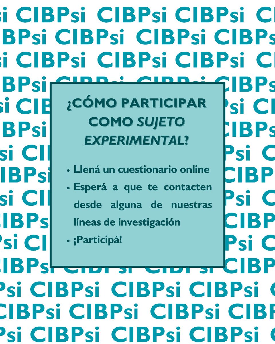 Centro de Investigación Básica en Psicología tweet media