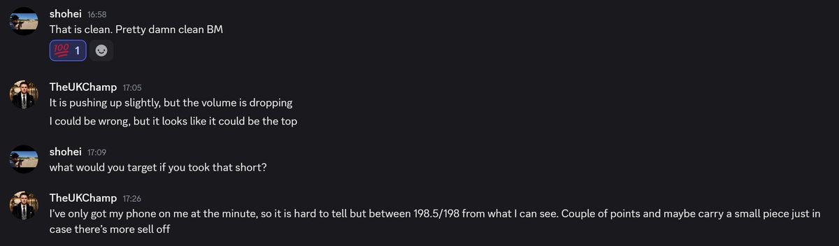 Even if my bot is trading for me, it is good to know I can still call it $AAPL 🔥 Called the top at $200 targeting the $198.5-$198 area and a small piece left over to carry