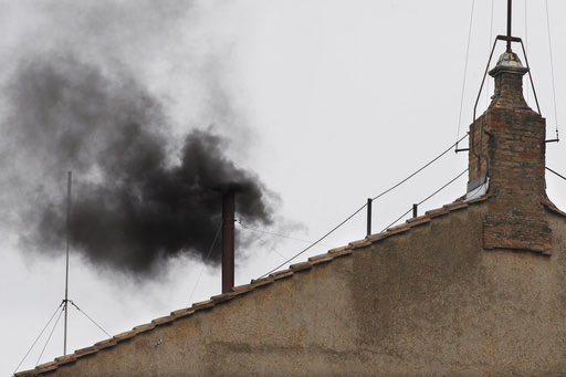 I assume they burn tyres for the black smoke and damp straw for the white? 🤷‍♂️ #Pope