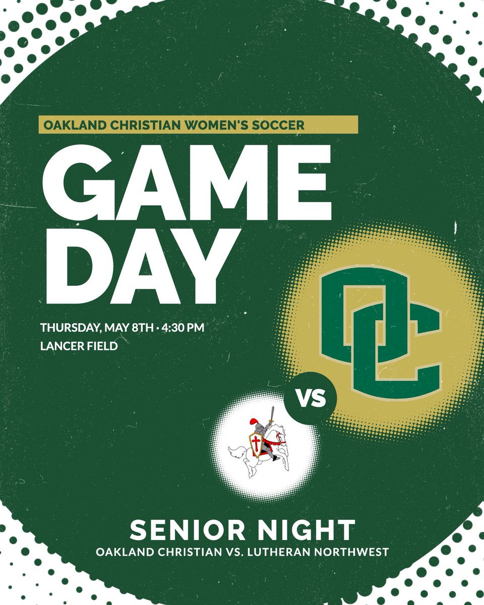 It’s SENIOR NIGHT! OCS hosts Lutheran Northwest. 4:30pm kickoff.