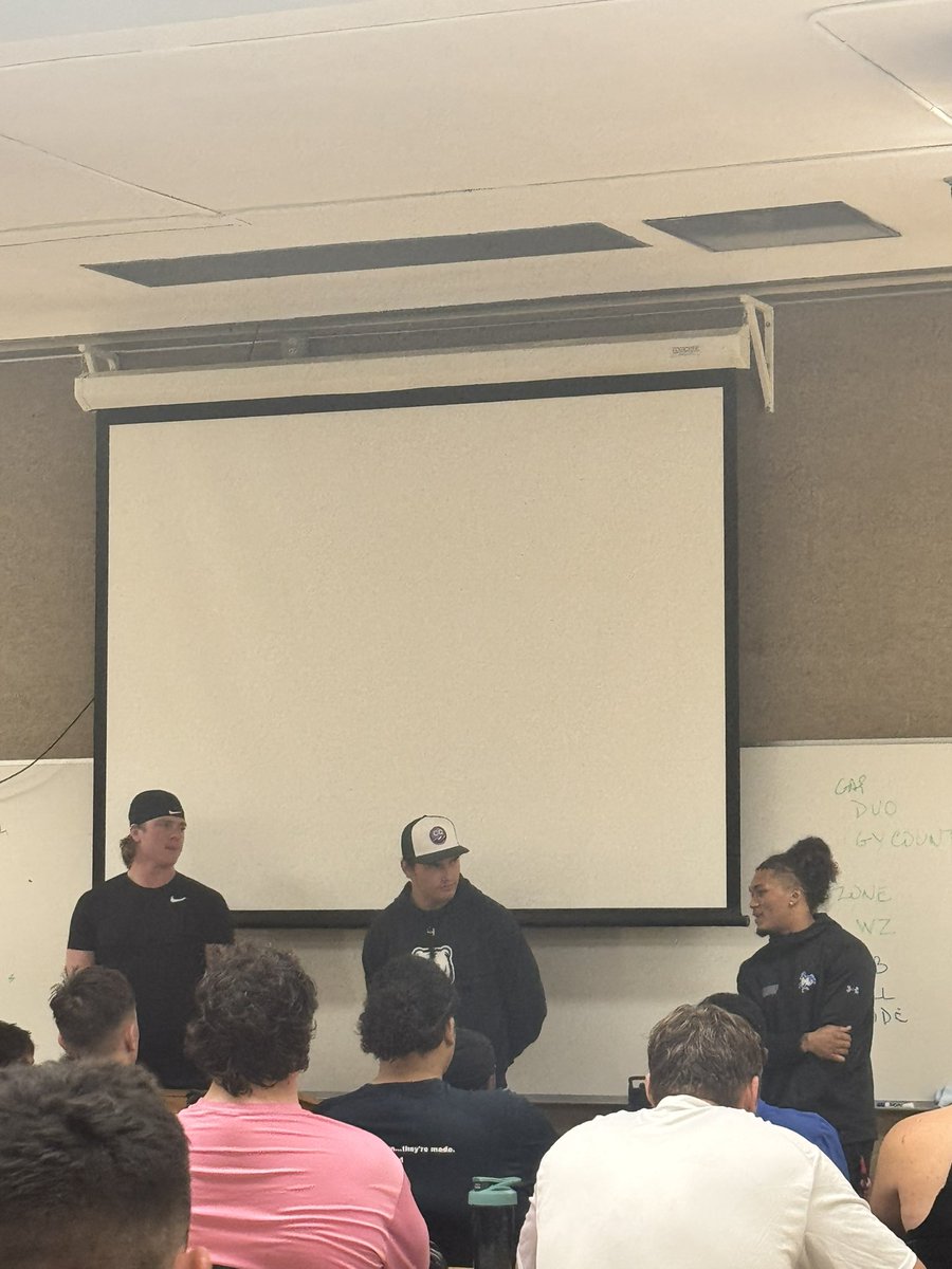 Always a privilege to have former Beavers now playing at the D1 level come back and share their journey, wisdom, and what it takes to compete at the next level. #BeaverBall #NextLevelBeavs #BuiltBeaverTough