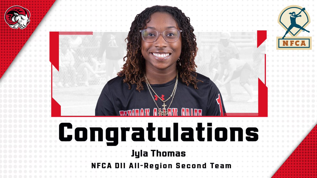 WSSU Athletics (@wssu_athletics) on Twitter photo Congratulations to Jyla Thomas on being named to the <a href="/NFCAorg/">National Fastpitch Coaches Association</a> All-Region Second Team! Congratulations to Jyla Thomas on being named to the <a href="/NFCAorg/">National Fastpitch Coaches Association</a> All-Region Second Team!