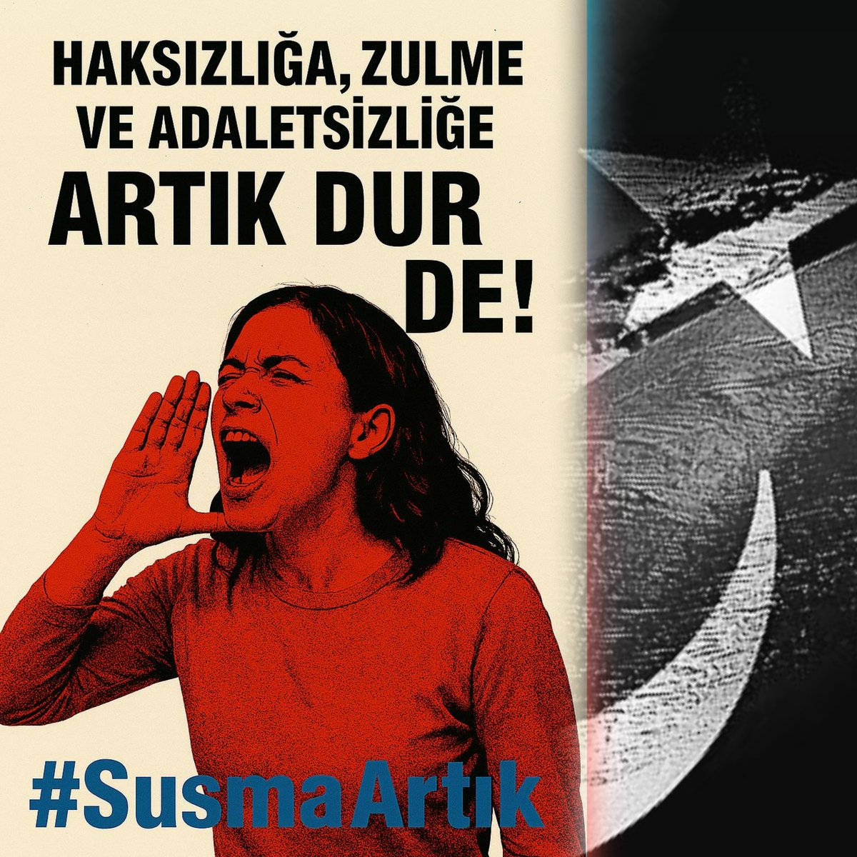 KHK hukuksuzluğu maalesef 9. yılında. 
Yaşanan zulüm ve adaletsizlik yüzbinlerce insanı sosyal yalnızlığa sürükledi.
Keyfi uygulamalar telafi edilemeyecek yaralar açtı. Bu adaletsizliğe karşı ses yükseltiyoruz. 
<a href="/eczozgurozel/">Özgür Özel</a>
#SusmaArtık
#Ekremİmamoğlu