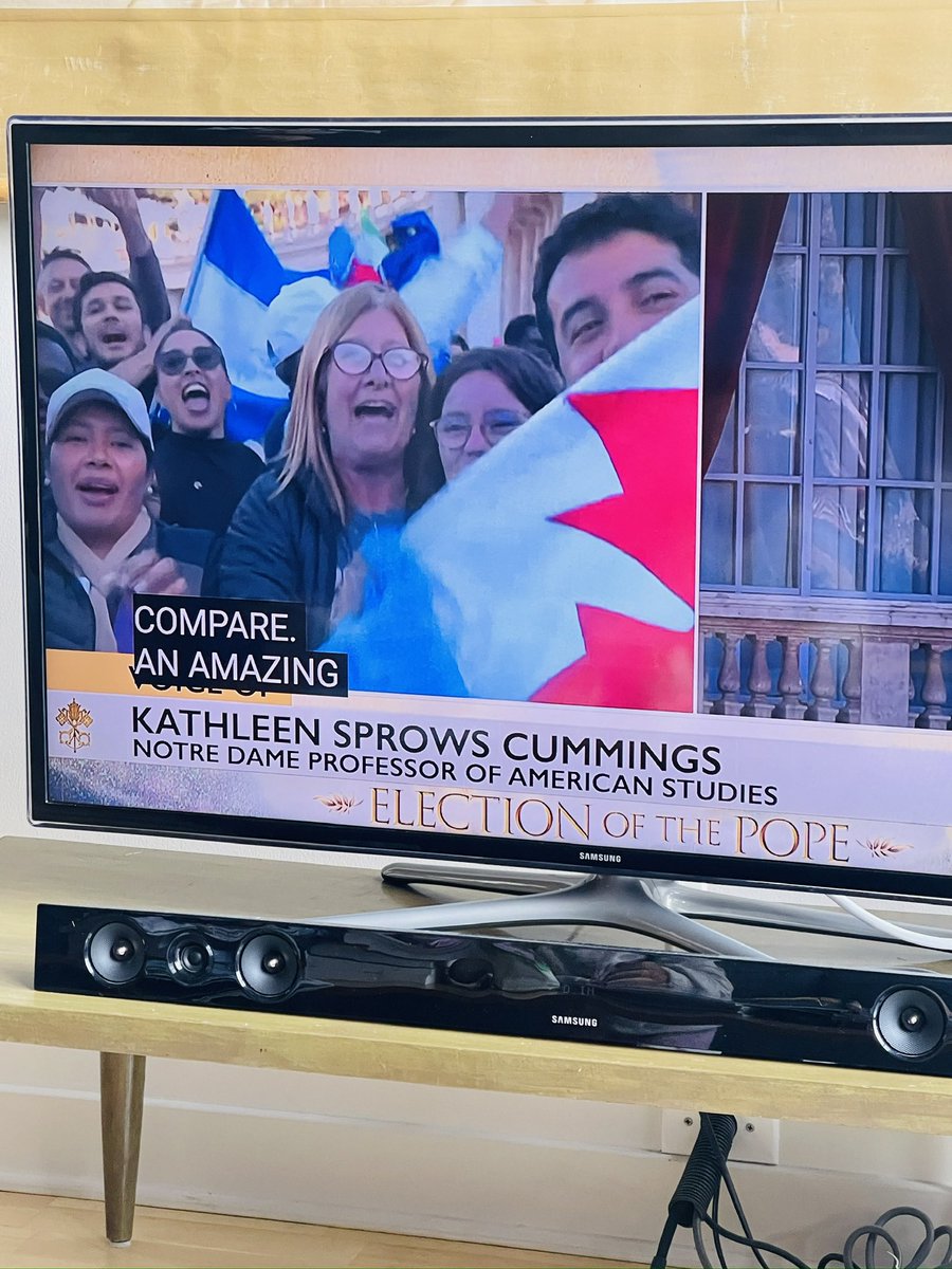 Wonderful to hear AMST Professor Kathleen Sprows Cummings’ commentary on an auspicious day for the Catholic Church!