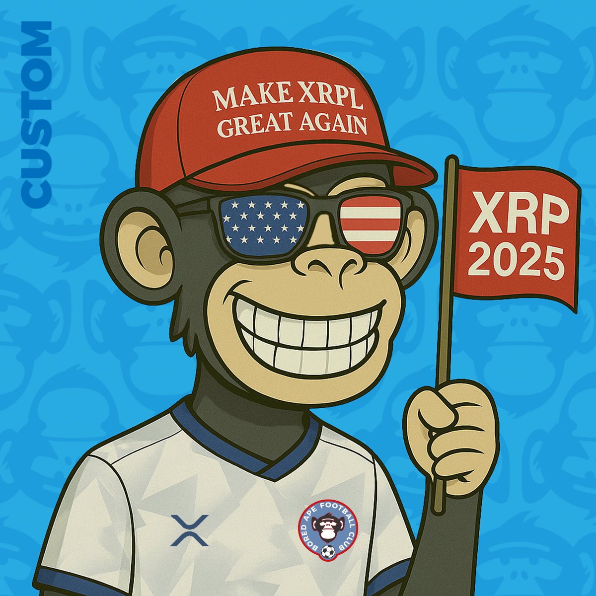 🚨COMPETITION🚨

BAFC customs are here‼️💥

To celebrate we are giving away 2 custom BAFC NFTs to a random person who...
🧡+RT
🤝Follow <a href="/BoredApe_FC/">Bored Ape Football Club</a>
🧑‍🤝‍🧑TAG 3 FRENS
⏲️72 HOURS

Customs info👇
XRP competition info👇
DAO competition info👇
X Competition does not include entry into