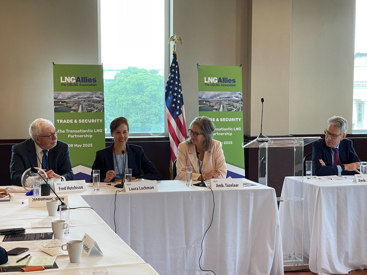 EnergyAtState (@energyatstate) on Twitter photo Following up from her engagements in Europe, Acting Assistant Secretary Lochman joined <a href="/LNGALLIES/">LNG Allies</a> and <a href="/PotenPartners/">Poten & Partners</a> for a productive discussion on promoting American LNG exports to Europe for mutual economic prosperity and #energysecurity. Following up from her engagements in Europe, Acting Assistant Secretary Lochman joined <a href="/LNGALLIES/">LNG Allies</a> and <a href="/PotenPartners/">Poten & Partners</a> for a productive discussion on promoting American LNG exports to Europe for mutual economic prosperity and #energysecurity.
