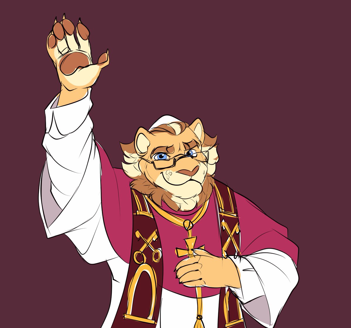 TonyDunkel's tweet image. Should it could be new Pope&apos;s fursona? Pope Leone