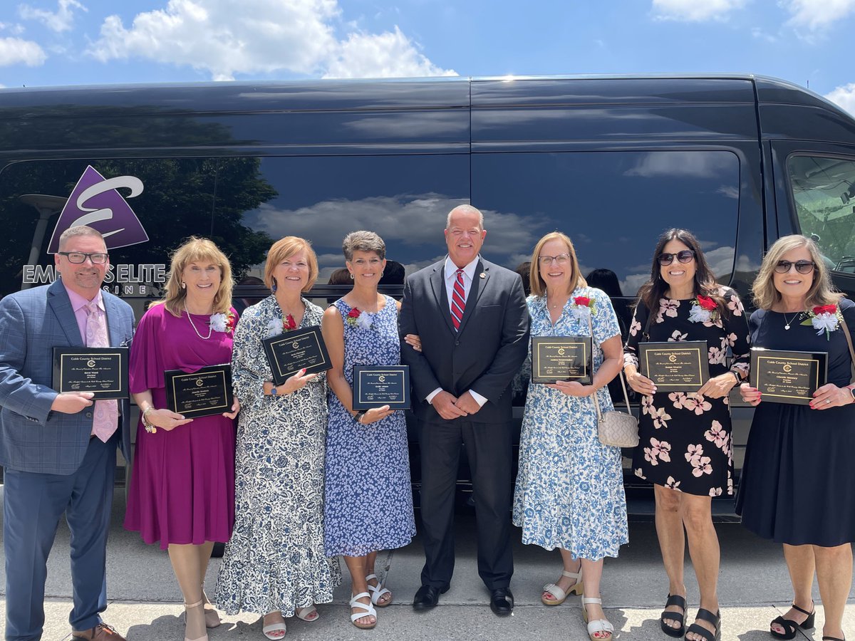 There is nothing like a limo ride to the CCSD Retirement Luncheon. It was a true honor that Superintendent Chris Ragsdale joined us for a picture before we left <a href="/CobbSchools/">Cobb County Schools</a> <a href="/cobbhpe/">cobbhpe</a> <a href="/KennesawElem/">Kennesaw Elementary</a> <a href="/PrincipalKenne1/">JamesBrettWard</a> <a href="/KennesawMC/">Beth Finnegan</a>