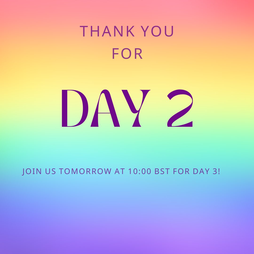 Thank you for joining us for Day 2 of GIFCon 2025!

Join us tomorrow at 10:00 BST for ✨Day 3✨

#gifcon #gifcon2025 #fantasyevents #fantasyliterature #literatureevent