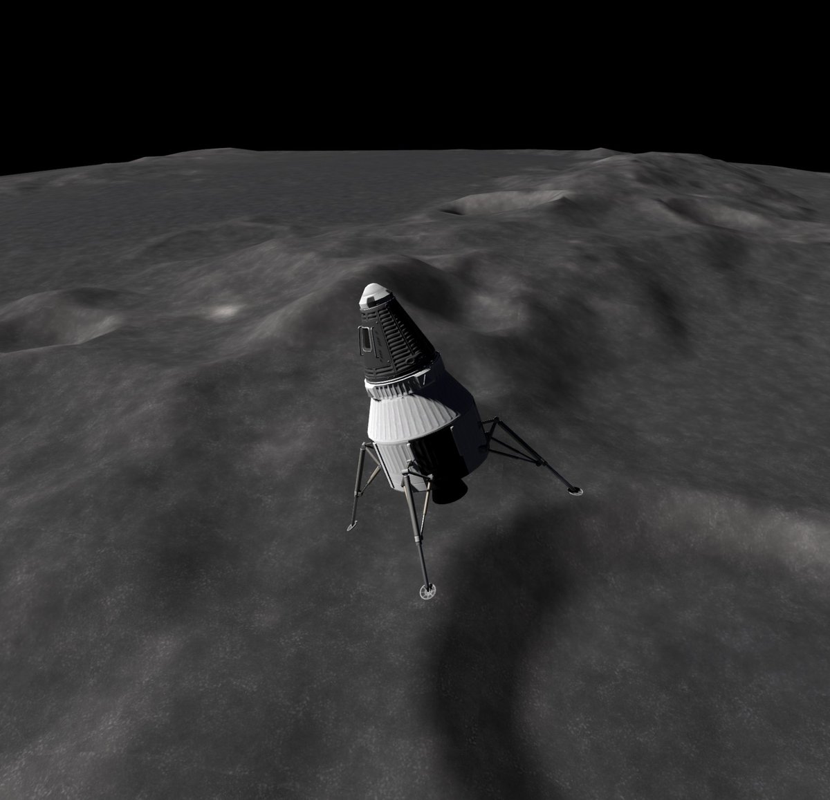 Spaceflight_Sim's tweet image. Check out how insanely great we managed to get the Moon to look in Spaceflight Simulator 2. And this runs on mobile phones!