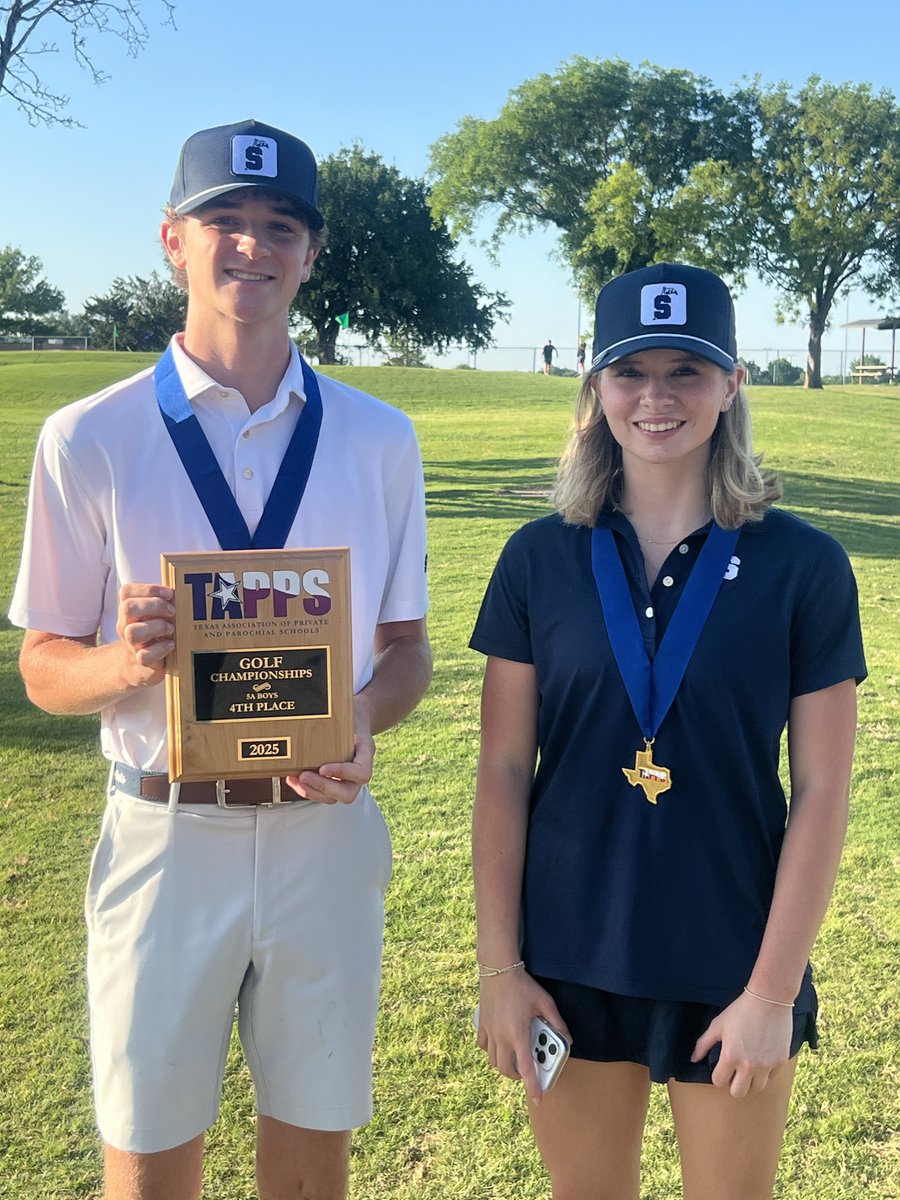 Colt Henderson and Coco Hiley were both named to the all state squad for TAPPS 5A golf this week. Congratulations! <a href="/PTFAthletics/">All Saints' Athletes</a> <a href="/CoachBeck_PTF/">Coach Aaron Beck</a>