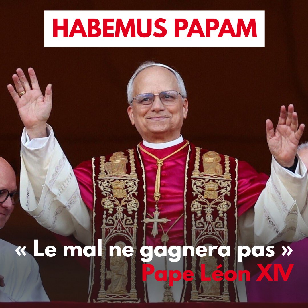 OrdredeMalteFR's tweet image. 🇻🇦 « Le mal ne gagnera pas »
L’Ordre de Malte France adresse ses plus vives félicitations au Saint-Père, le pape Léon XIV.
Robert Francis Prevost est bailli Grand-croix d’honneur et de dévotion de l’Ordre de Malte.
Habemus Papam 🕊️
#PapeLeonXIV #OrdreDeMalte #HabemusPapam