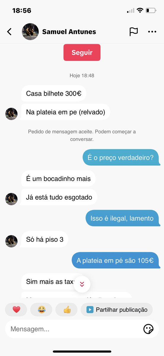 biaariveraa's tweet photo. A revenda de bilhetes a preços superiores ao valor nominal é um crime de especulação, punido por lei.
A situação foi denunciada à Polícia Judiciária e outras autoridades competentes. É importante que todos saibam que essas práticas ilegais podem e devem ser denunciadas. https://t.co/D0SMWCQIuE