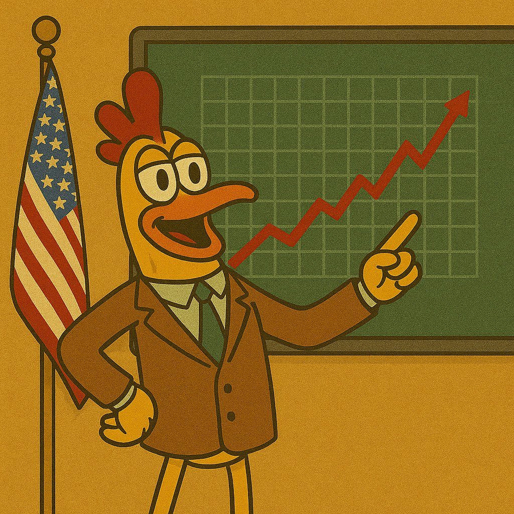 Chickens and potassium 

$CB