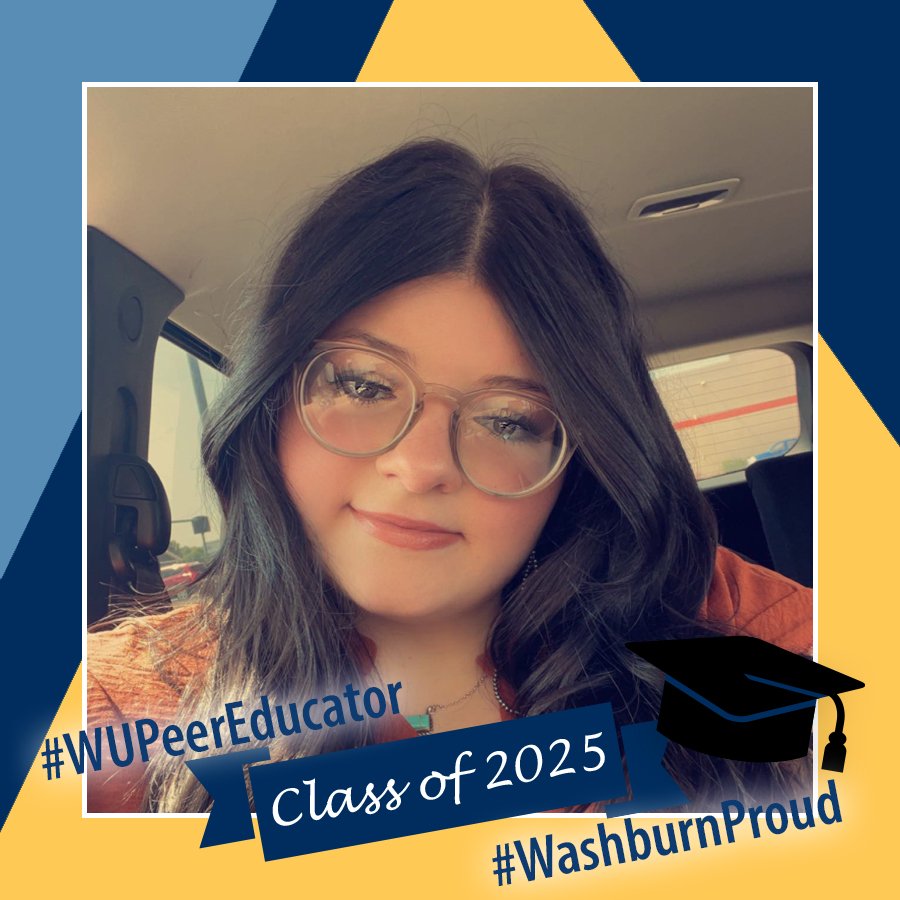 Congratulations to graduating peer educator Tessa Ediger! Tessa's favorite peer educating memory was "Getting to know some of my fellow peer educators better during our office hours."
facebook.com/36299839199729…