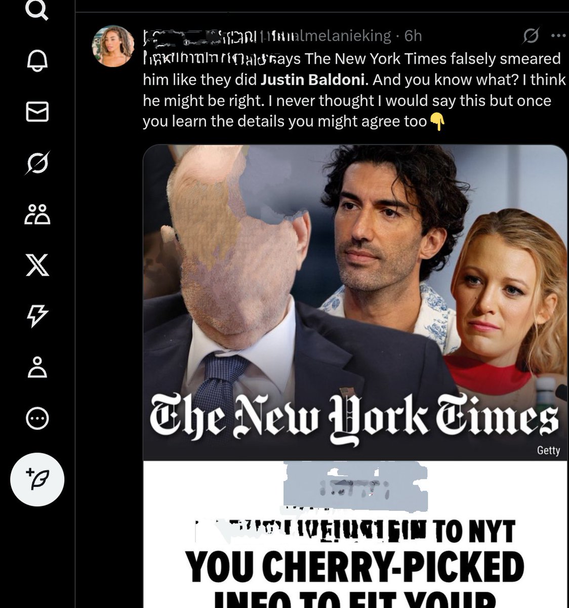 Kayafanno1's tweet photo. A reminder that all of us on Justin Baldoni side is winning but we aren't PR savvy. Her side as they're Mostly bots and a few people in Hollywood know tricks like using our higher numbers and more engagement to push their narratives. Clicking, answering, viewing helps BL🅰️ke PR. https://t.co/yWASafiEIH