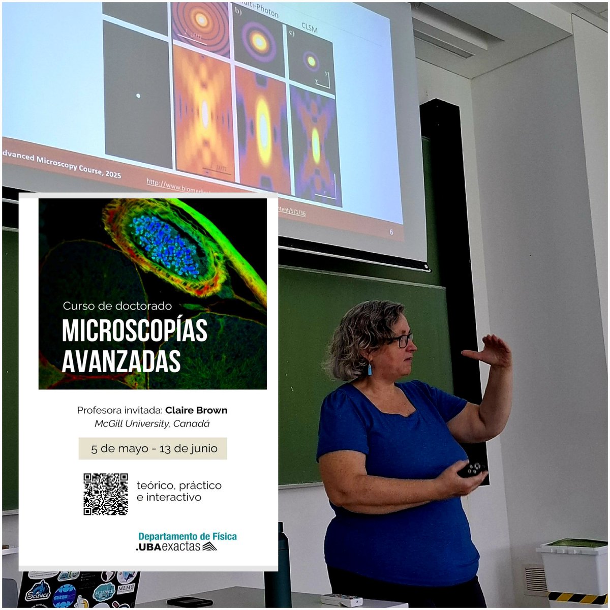 Lía Pietrasanta (@liapietrasanta) on Twitter photo We are proud to welcome Dr. Claire Brown to the Department of Physics at FCEN-UBA. The Advanced Bioimaging Course is now underway! Welcome aboard, Claire!
<a href="/Exactas_UBA/">Exactas UBA</a> <a href="/GlobalBioImage/">Global BioImaging</a> <a href="/LatamBioimaging/">Latin America Bioimaging</a> <a href="/BioimagingNA/">BioImaging North America</a> We are proud to welcome Dr. Claire Brown to the Department of Physics at FCEN-UBA. The Advanced Bioimaging Course is now underway! Welcome aboard, Claire!
<a href="/Exactas_UBA/">Exactas UBA</a> <a href="/GlobalBioImage/">Global BioImaging</a> <a href="/LatamBioimaging/">Latin America Bioimaging</a> <a href="/BioimagingNA/">BioImaging North America</a>