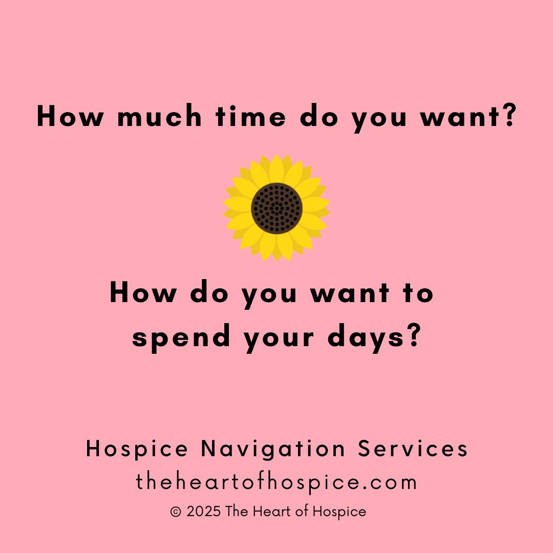 What's more important to you - quantity of life (time) or quality of life (activity)? This is a decision so many people with serious illness face. #hospice #endoflife #death #dying #advancecareplanning #endoflifecare