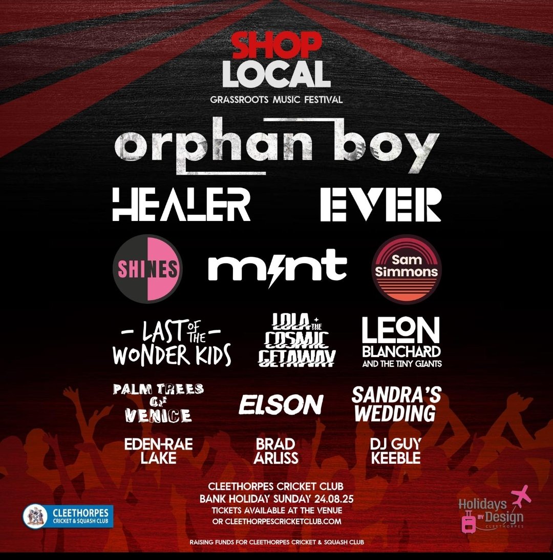 Cleeccsc's tweet photo. 1 of 2
ONLY £2️⃣5️⃣
 SELLING FAST
SHOP LOCAL 
GRASSROOTS MUSIC FESTIVAL
SHOWCASING THE BEST OF LOCAL TALENT
SUNDAY 24th AUGUST 2025
🎧Give our Spotify playlist a listen to for a taste of what's on offer
https://t.co/FErRDcV9WE
Ticket Link

*https://t.co/oLuC9CQldD https://t.co/hxRYSUiTks