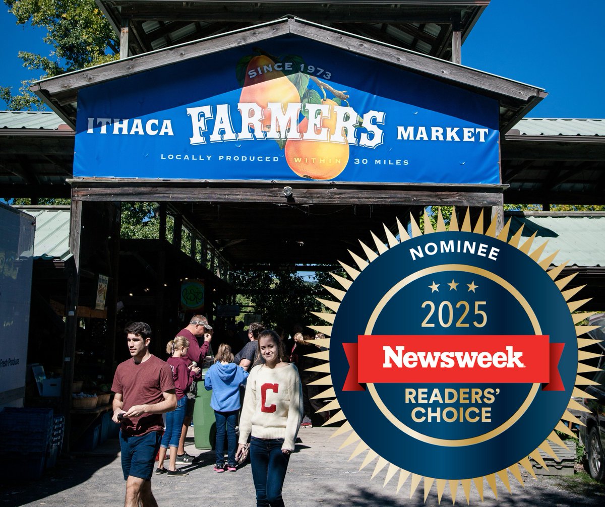 Thanks to everyone who helped us place in the top 15! Vote for the Ithaca Farmers Market here: newsweek.com/readerschoice/…