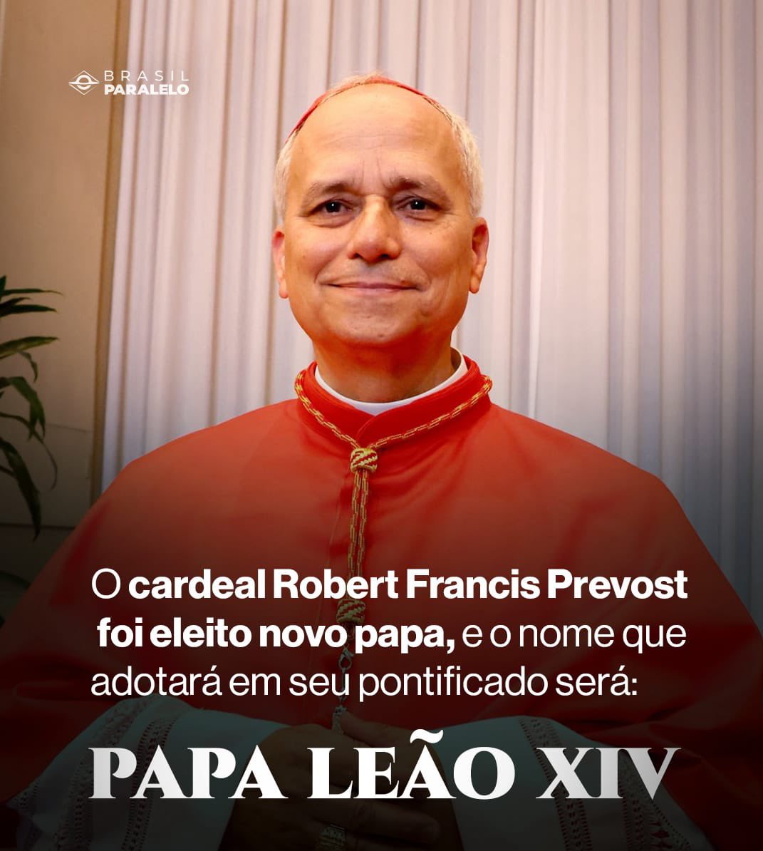 . Boas-Vindas ao Papa Leão XIV 

. Com profunda fé, respeito e esperança que dou as boas-vindas ao novo Santo Padre, sucessor de São Pedro e Vigário de Cristo na Terra.

. Que sua missão seja marcada pela defesa inabalável da vida, da família, da liberdade religiosa e dos valores
