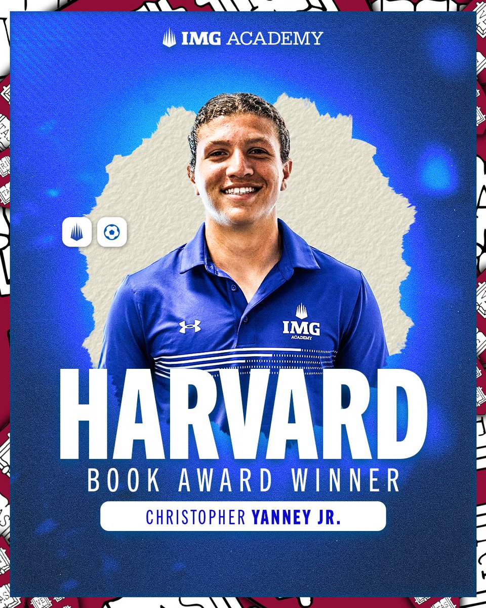 Congratulations to our Harvard Book Award recipient, Christopher Yanney Jr.! Selected by educators, teachers, and professionals at IMG Academy, he has exemplified excellence in scholarship and high character. A true leader in and out of the classroom🌟📚👏