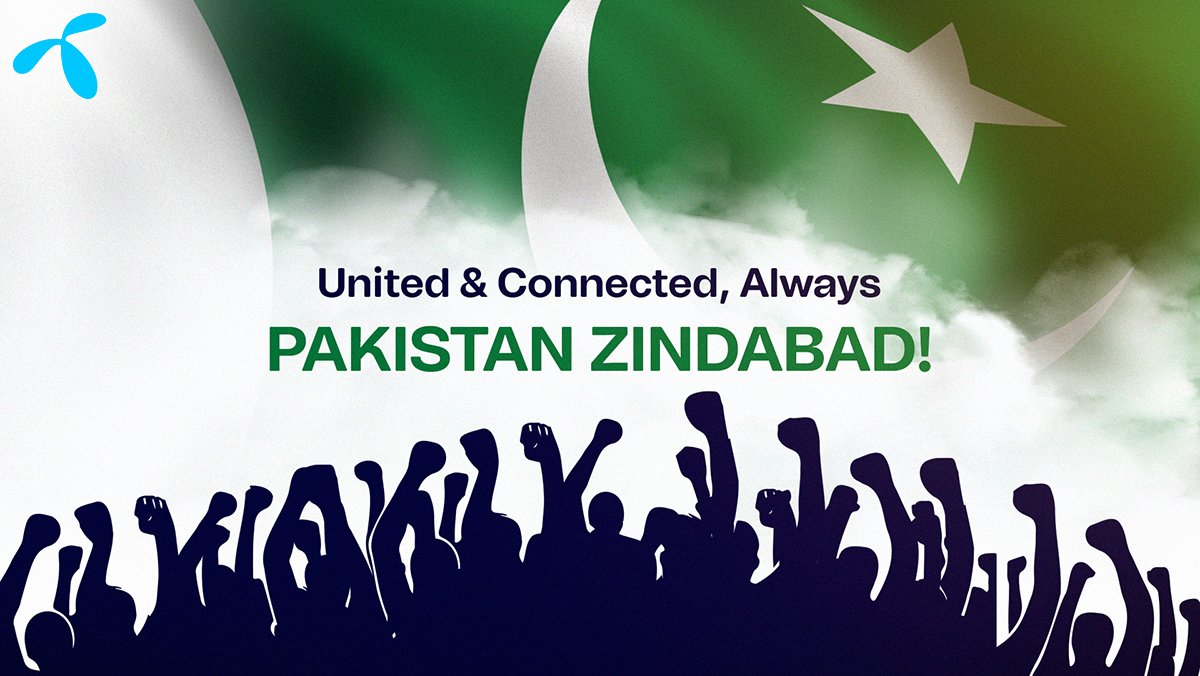 In the face of every challenge, we stand united. One Nation. One Flag. One Spirit. Pakistan Zindabad 💙💚 #stayconnected #pakistanzindabad #telenorpakistan