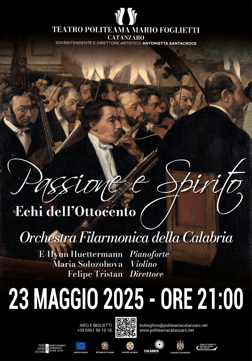 Coming up: ITALY! 🇮🇹
Guest conducting at Teatro Politeama with the wonderful Orchestra Filarmonica della Calabria #guestconductor