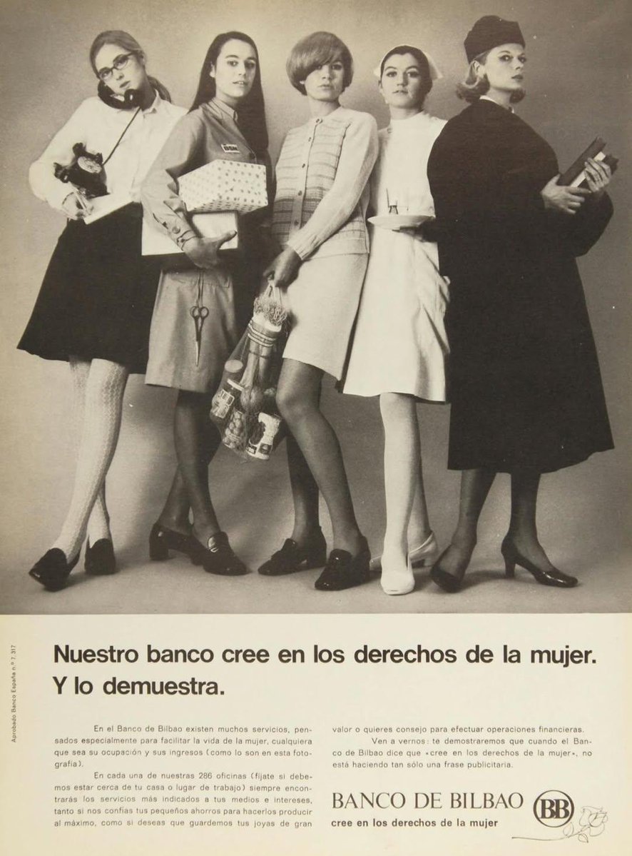 Y la "culta Europa" pretende criticar a los países Latinoamericanos... JA!!

Se cumplen 50 años desde que las mujeres en España pueden abrir una cuenta bancaria sin permiso de un hombre. Solo 50 años. No es historia antigua. Es memoria reciente.