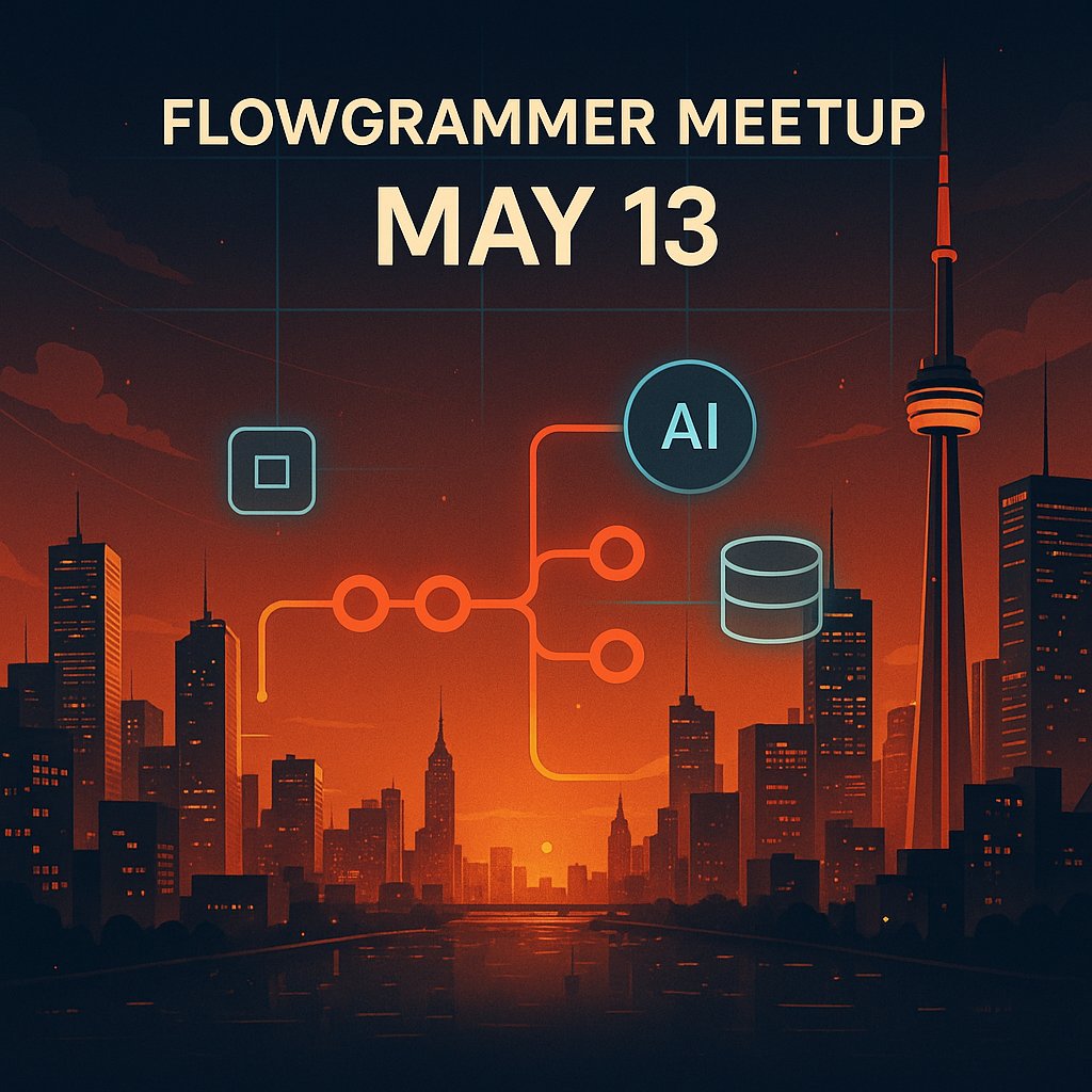 TorontoStarts (@torontostarts) on Twitter photo 🔧 See how agencies, founders, and ops pros automate smarter with <a href="/n8n_io/">n8n.io</a>
🎤 Live demos + Presentations
May 13 | <a href="/Flowgrammers/">Flowgrammer.ca</a> Meetup
<a href="/blogTO/">blogTO</a> <a href="/CDWCorp/">CDW Corporation</a> <a href="/VectorInst/">Vector Institute</a>
🎟️ lu.ma/qsw9vpan 🔧 See how agencies, founders, and ops pros automate smarter with <a href="/n8n_io/">n8n.io</a>
🎤 Live demos + Presentations
May 13 | <a href="/Flowgrammers/">Flowgrammer.ca</a> Meetup
<a href="/blogTO/">blogTO</a> <a href="/CDWCorp/">CDW Corporation</a> <a href="/VectorInst/">Vector Institute</a>
🎟️ lu.ma/qsw9vpan