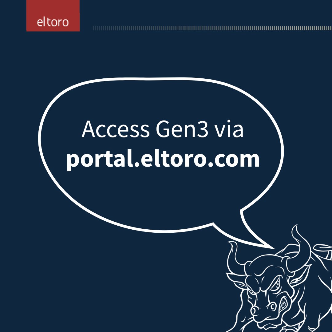 Our legacy platform has officially retired and portal.eltoro.com will now direct all users to Gen3.