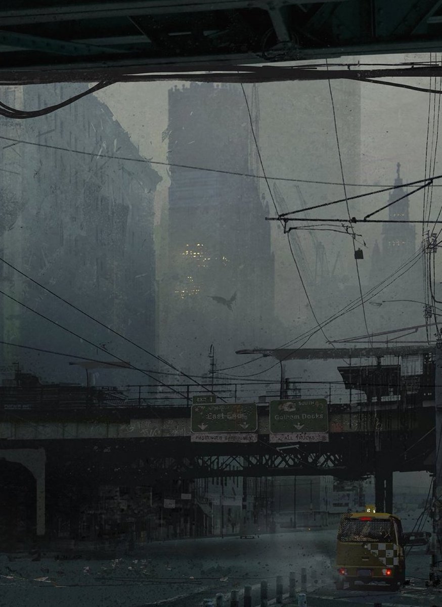 Concept art for The Batman by Joe Studzinski