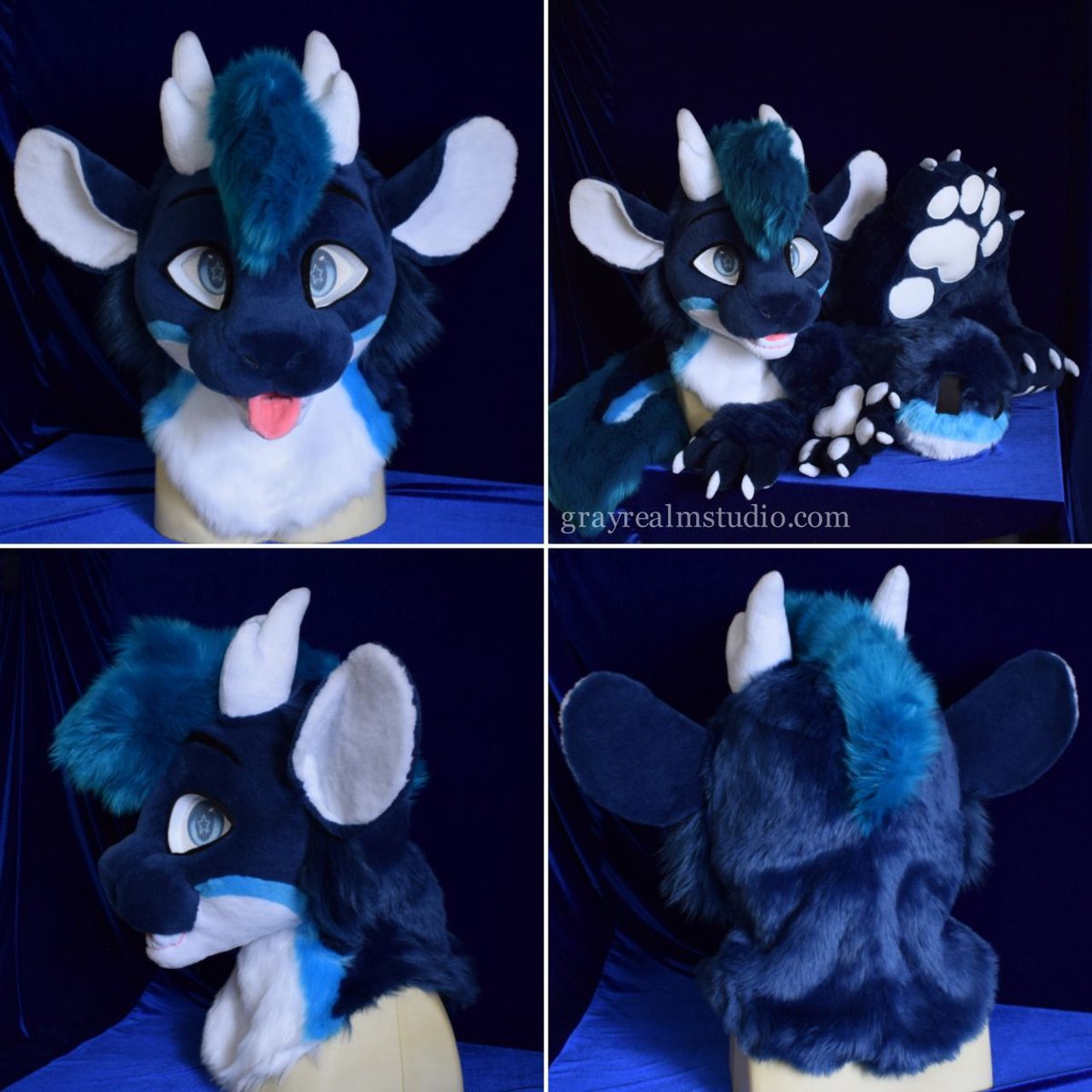 grayestREM's tweet photo. Meet Noodle! This fluffy blue dragon joined the #grayFAM in 2024! ๐คฉ
#fursuit #fursuitmaker #fursuitcommission #dragonfursuit https://t.co/B5HKqZ3s9M