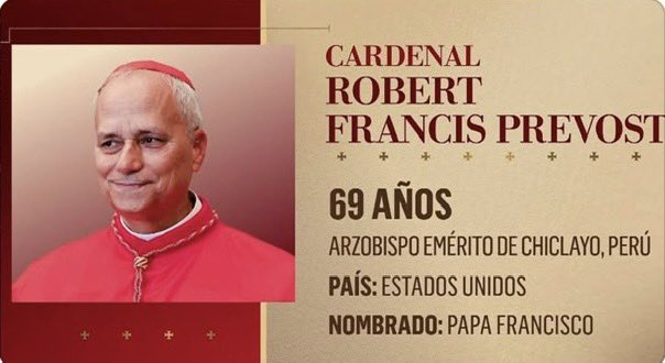 Obed_Olivares's tweet image. 🚩Felicidades al Guadalupano Robert Francis #LeonXIV @Pontifex Ciudadanizado Peruano🇵🇪, como Nuevo Papa de la Iglesia Católica #Vaticano🇻🇦
El #PapaLeonXIV fué ordenado el 12 de Diciembre Día de la #VirgendeGuadalupe y experto en Temas Latinoamericanos.
➡️is.gd/t1sIeW