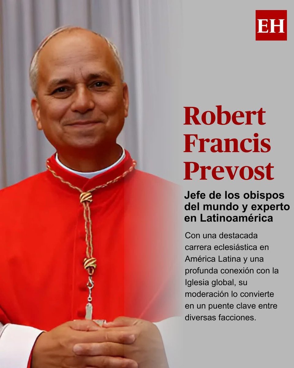 Obed_Olivares's tweet image. 🚩Felicidades al Guadalupano Robert Francis #LeonXIV @Pontifex Ciudadanizado Peruano🇵🇪, como Nuevo Papa de la Iglesia Católica #Vaticano🇻🇦
El #PapaLeonXIV fué ordenado el 12 de Diciembre Día de la #VirgendeGuadalupe y experto en Temas Latinoamericanos.
➡️is.gd/t1sIeW