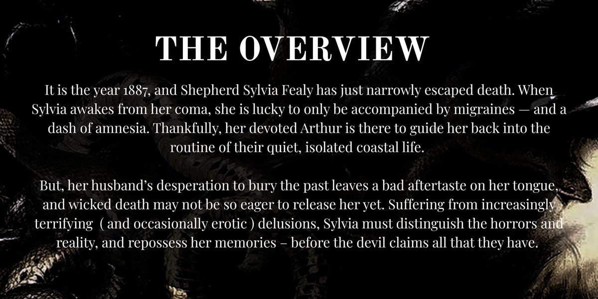 rewritingrosie's tweet image. I was too late for #Questpit, but I wanted to share my graphics I made for my current work. I’ll be finishing her a couple months. 👀
THE FLESH WE CRAVE is a spicy gothic novel about a dutiful wife’s descent into rage, and her eventual romance with the devil stalking her.