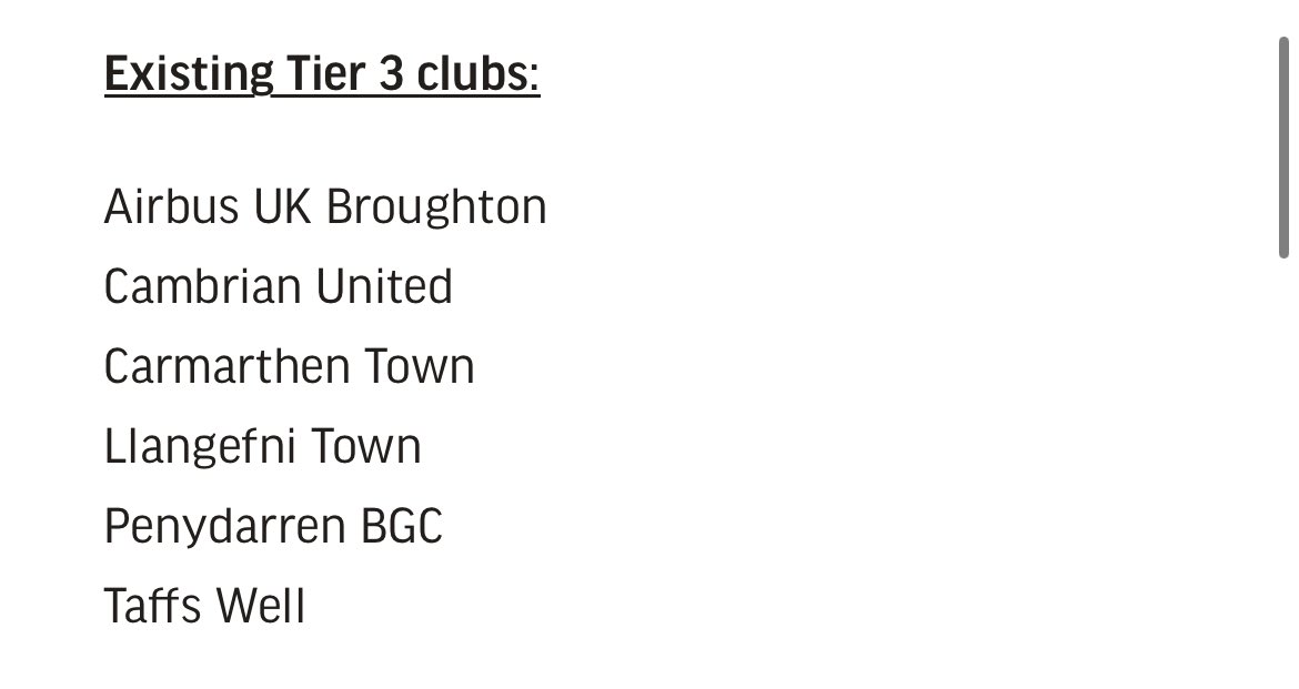 Licensing decisions have been made for clubs currently in, and trying to enter, the Adran North and South.

Every team who participated last season been granted one, apart from Bangor, who were refused on financial reasons.

Great to see six tier three teams granted a licence!