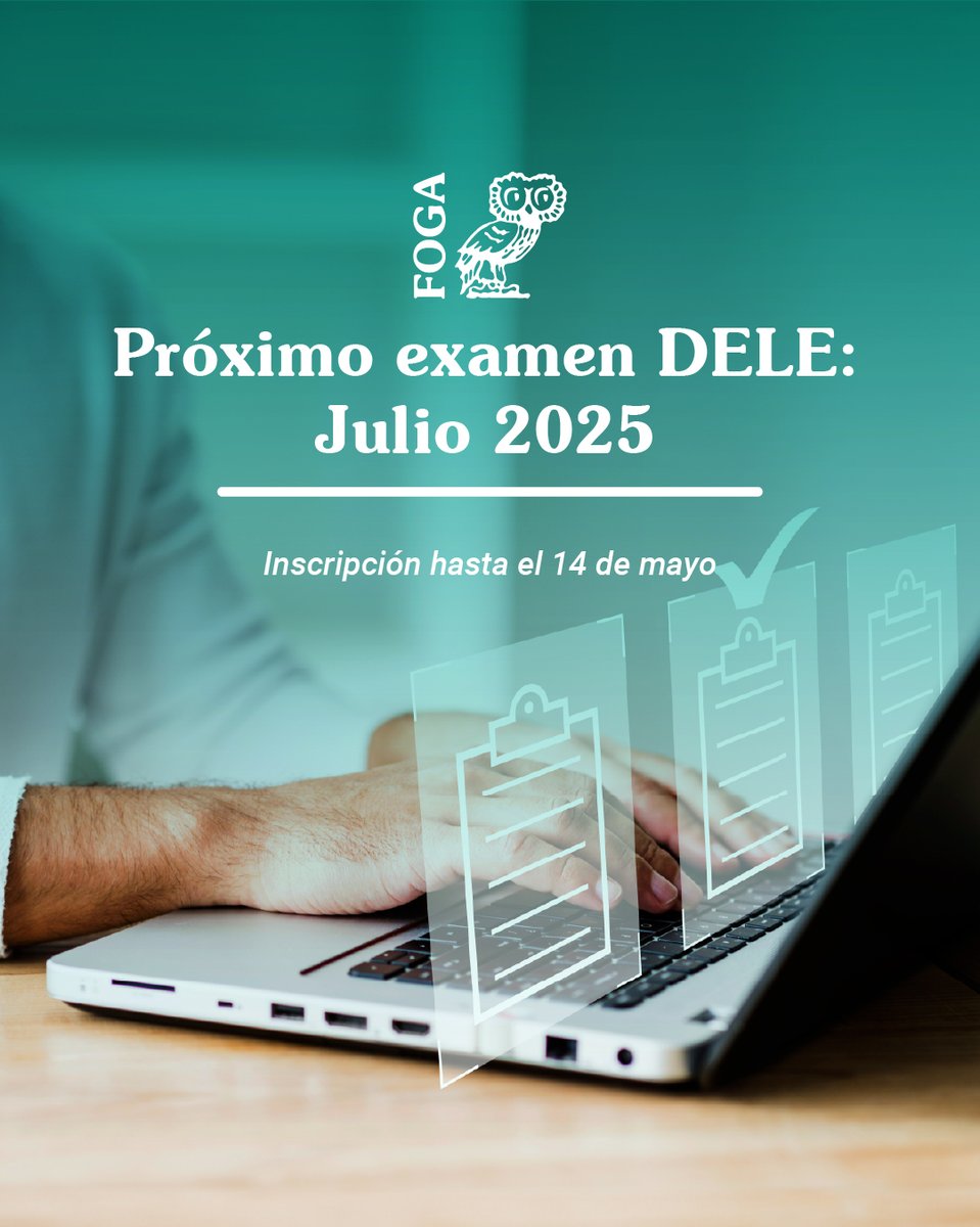 📌 Últimos días para inscribirte a la próxima convocatoria DELE. Nivel A1 hasta C1.
🖥️ ortegaygasset.com.ar/deleesp/examen…

#DELE #Certificación #Español
