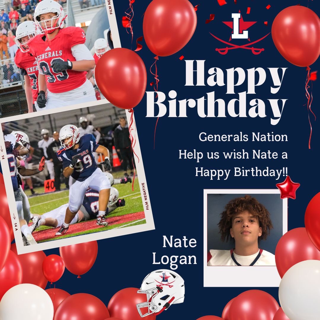YetteFootball's tweet image. Generals, help us wish #99 Nate Logan a Happy Birthday!!