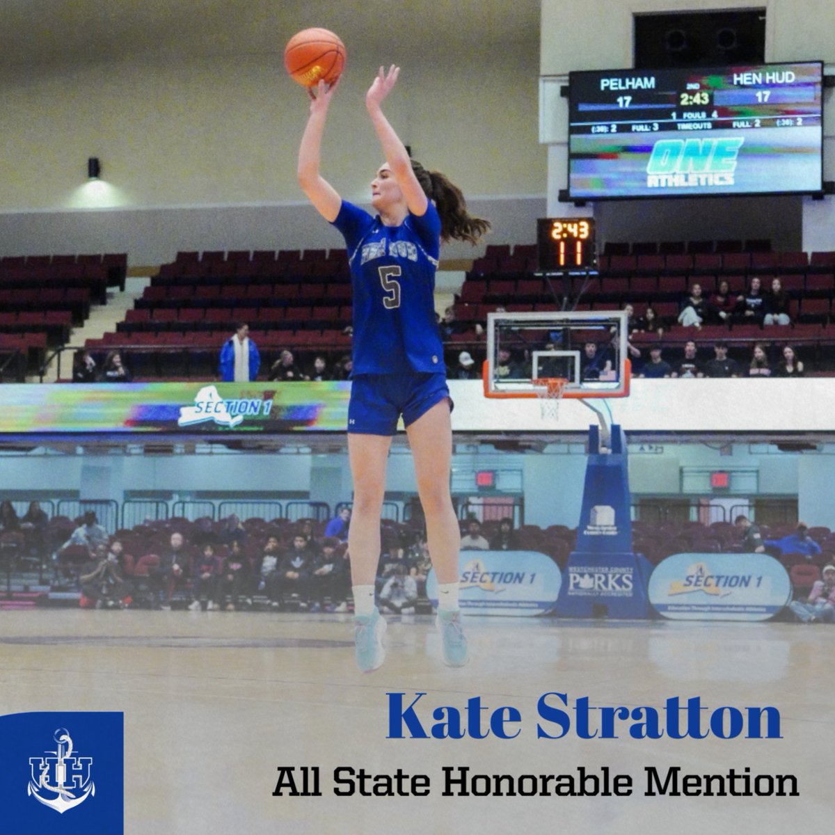 HH_GirlsHoops's tweet image. Another shout out to our junior forward, Kate Stratton, on All State Honorable Mention. Big things coming up for her senior year!
