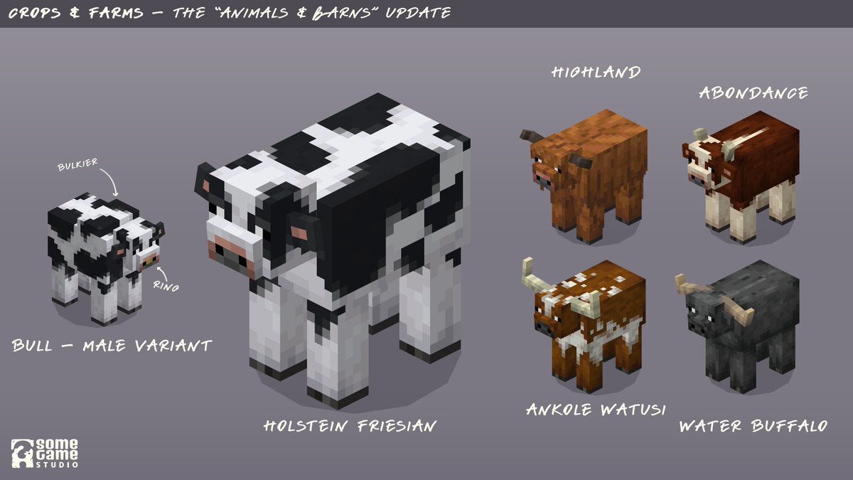 somegamestudioX's tweet image. 🐮🐑🐷🦆

#minecraft #blockbench #lowpoly #mobs