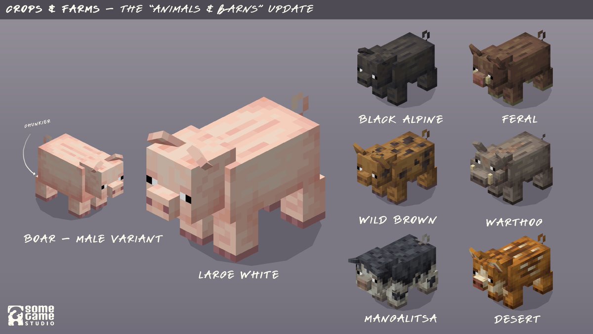 somegamestudioX's tweet image. 🐮🐑🐷🦆

#minecraft #blockbench #lowpoly #mobs