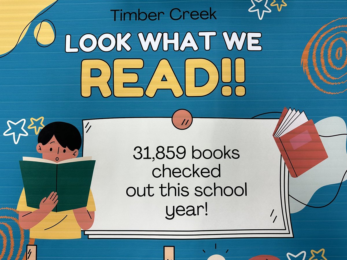 Wow! So many books…time flies by! Have a wonderful, restful,  reading summer❤️
! <a href="/TISDTCES/">Timber Creek Elementary</a> <a href="/TISD_Libraries/">tomballisd LIBRARIES</a>