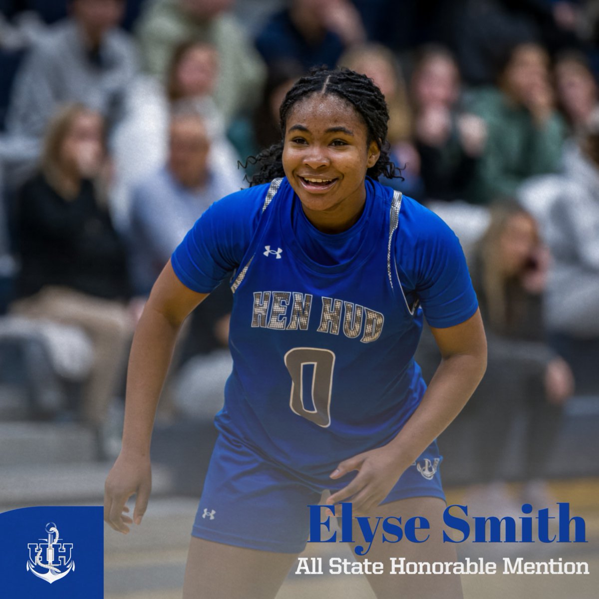 HH_GirlsHoops's tweet image. Finally, our junior powerhouse defender, Elyse Smith! She has been recognized for All State Honorable Mention.
