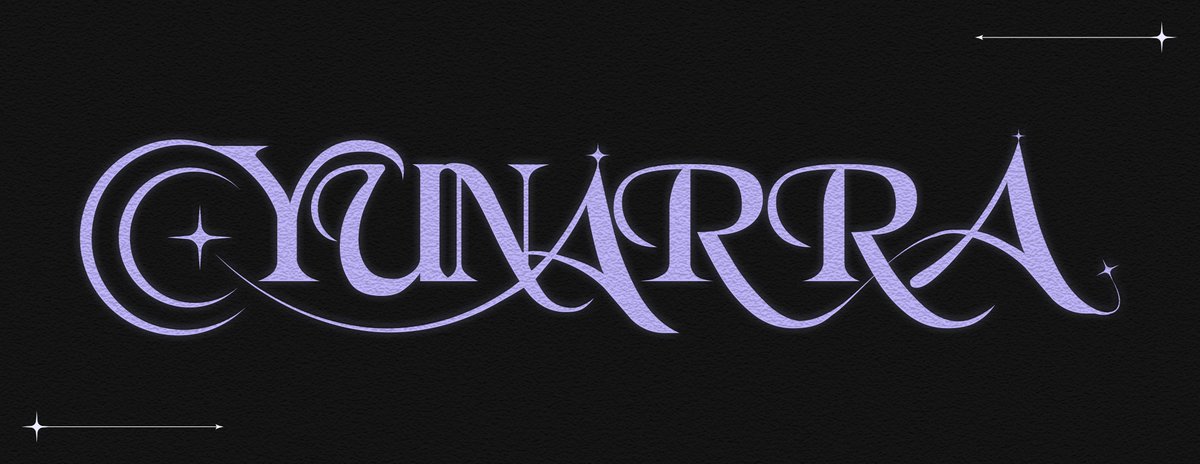 Wanted to try out some stuff and ended up with a logo for <a href="/Yunarra_/">yunarra 藤 I 🌙</a>