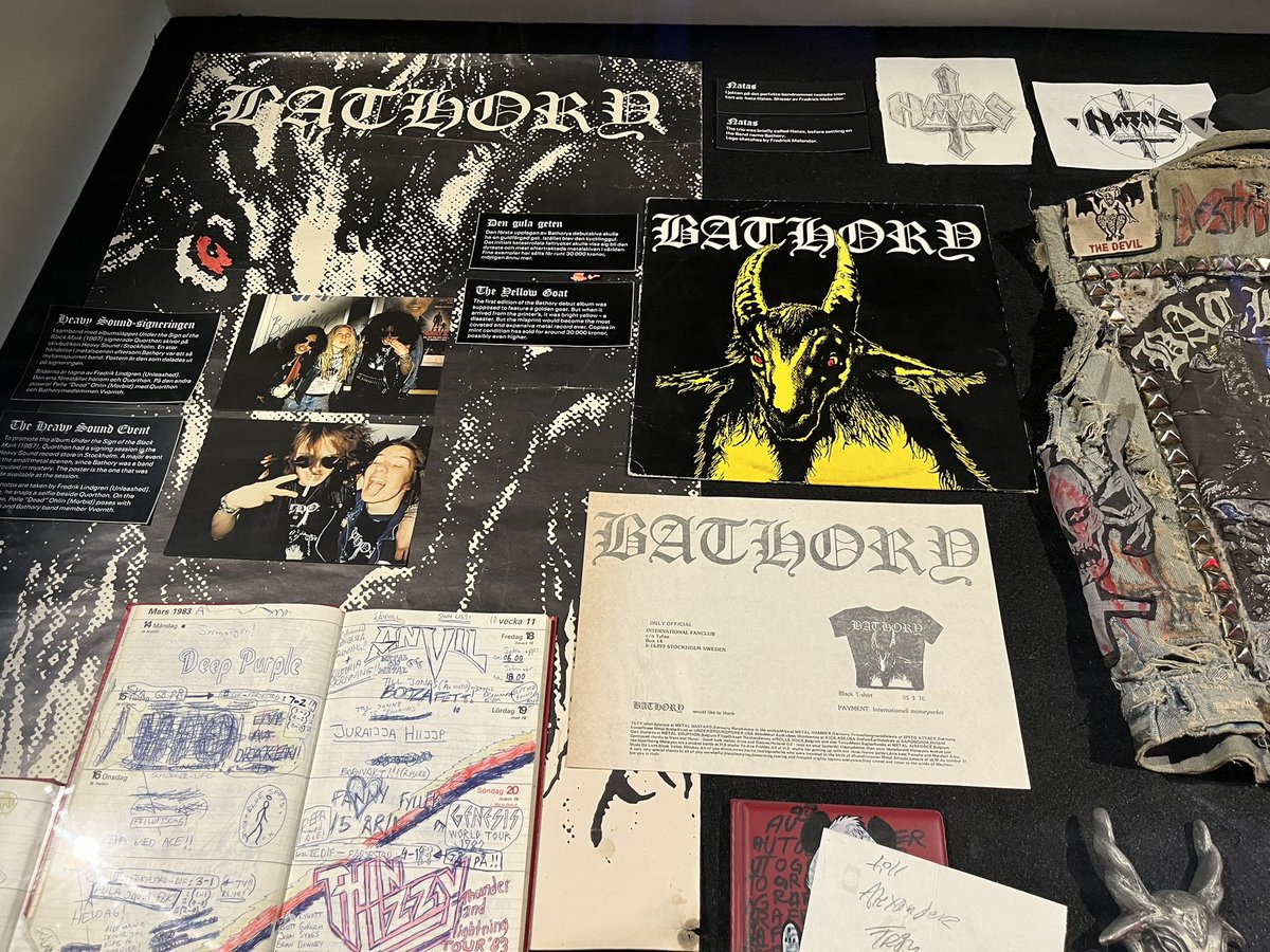 TheTrueAsgard's tweet photo. Thursday's exploration, part 2: "Total Metal" exhibition at Kulturhuset.
Lots of photos, discs, artifacts and stage props from the swedish extreme metal scene since the mid 1980s. A must if you're into this music.
#TotalMetal #Kulturhuset #Stockholm 🇸🇪 https://t.co/lejgfaWdlU